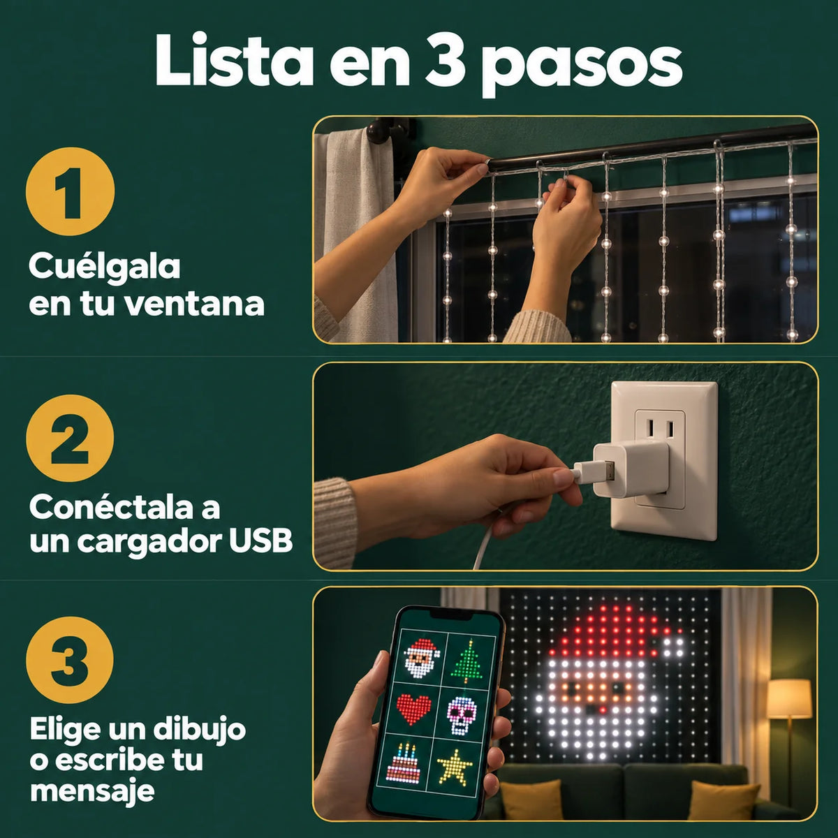 Luces de Navidad Personalizables